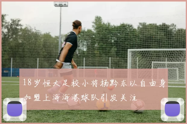18岁恒大足校小将杨黔东以自由身加盟上海海港球队引发关注